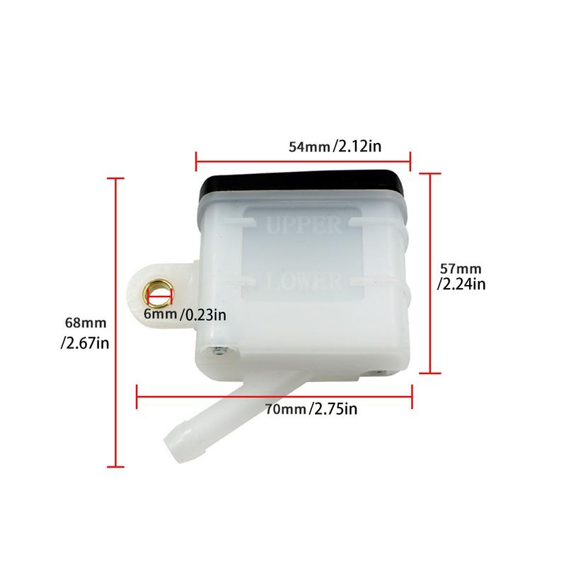 Brake Fluid Reservoir Tank Universal Motorcycle Rear Brake Clutch Tank Reservoir Cup Lightweight And Heat Resistant Rear Brake
