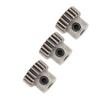 3PCS RC Car Motor Gear M0.6 3.175mm Bore Steel Powder Alloy Pinion Motor Gear Replacement 21T