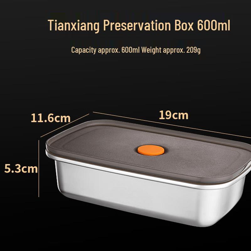 

ZISIZ 304 Stainless Steel Food Storage Container
