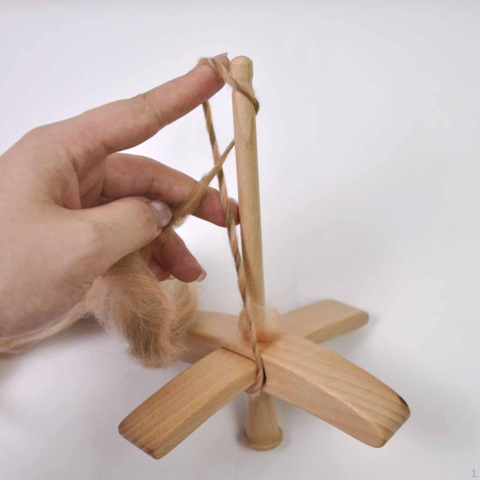 

Turkish Drop Spindle Detachable Sturdy Manual Tool Wood Yarn Making for Weaving