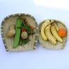 Handwoven Bamboo Serving Tray & Basket Set