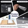 10 Pcs A5 Binder Pockets 5.5 x 8.5 Inches Mini Binder Pocket 7-Hole Binder Pocket Folders Mini Binder Dividers Clear Binder Folders Envelopes