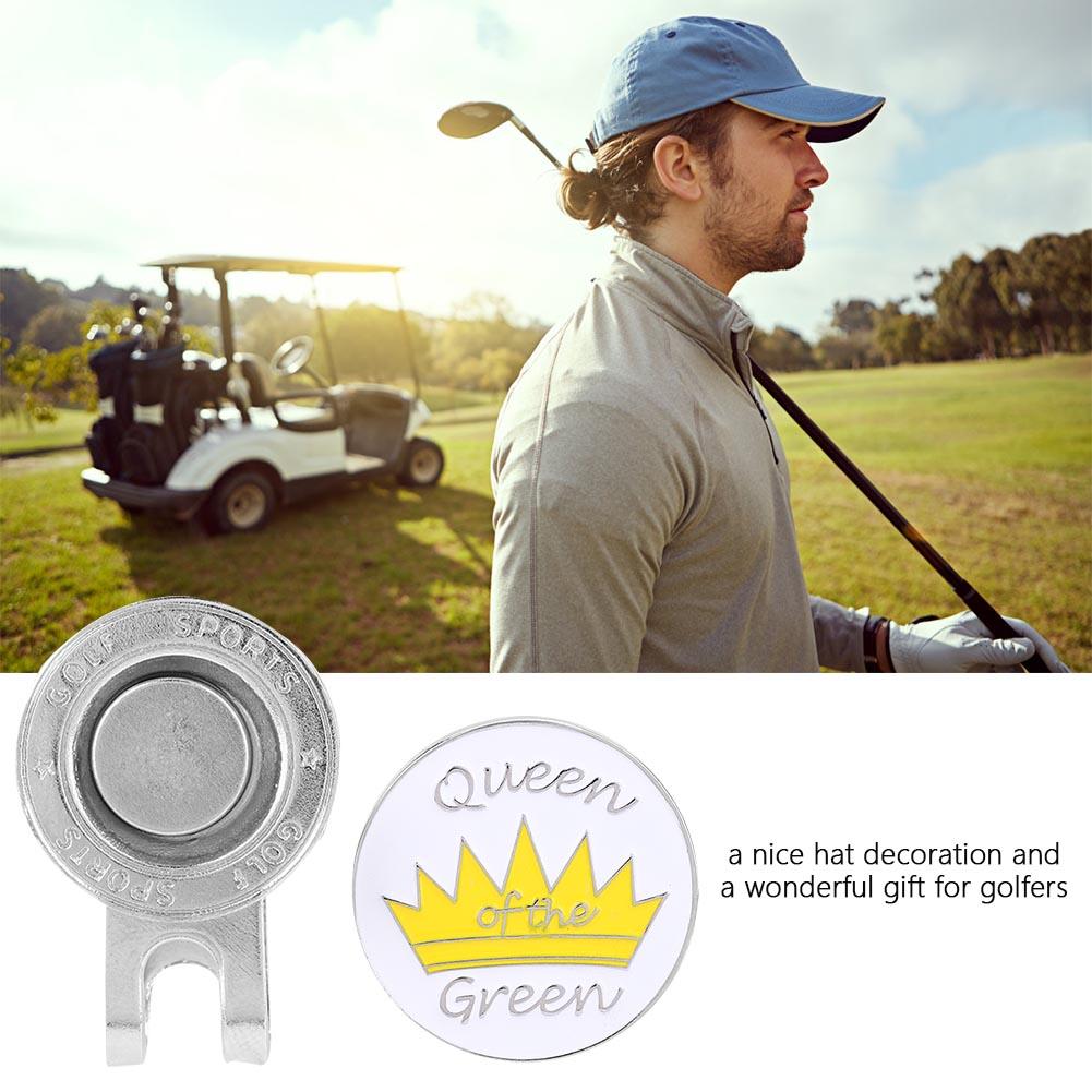 Durable Metal Golf Mini Magnetic Ball Marker Golfer Hat Visor Clip Accessory