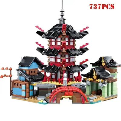 Tempio di Airjitzu e Blocchi di Costruzione Drago Compatibili 70612 Blocchi Ninja giocattoli Mattoncini Giocattoli Educativi per Bambini Per Ninjagoabc blocchi