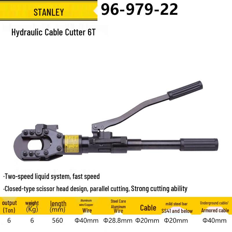 

Stanley 96-979-22 6T Hydraulic Cable Cutter