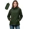 Women's Lightweight Windbreaker Jacket with Hood - Casual Loose Fit for Hiking, Travel, Daily Use