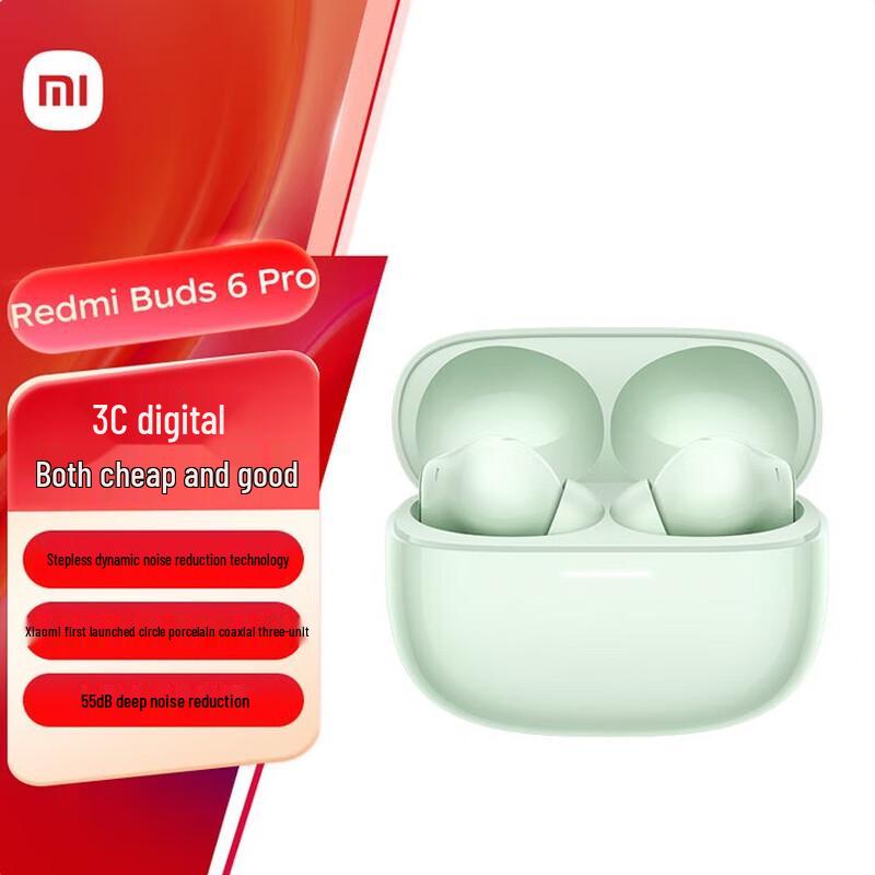 

Xiaomi Redmi Buds 6 Pro True Wireless Noise-Cancelling Earbuds