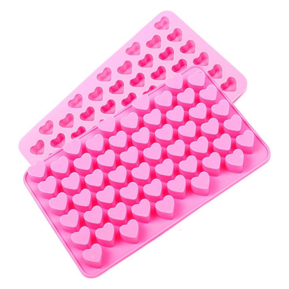 55 Grids Silicone Chocolate Mold Food Grade Small Love Heart Shape Cake Baking Mould Non-stick Candle Molds Fondant Candy Mold
