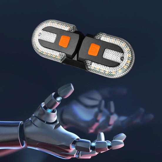1 Set Useful USB Rechargeable Wireless Bike Taillight Bicycle Rear Lamp LED Warning Light for Night Riding