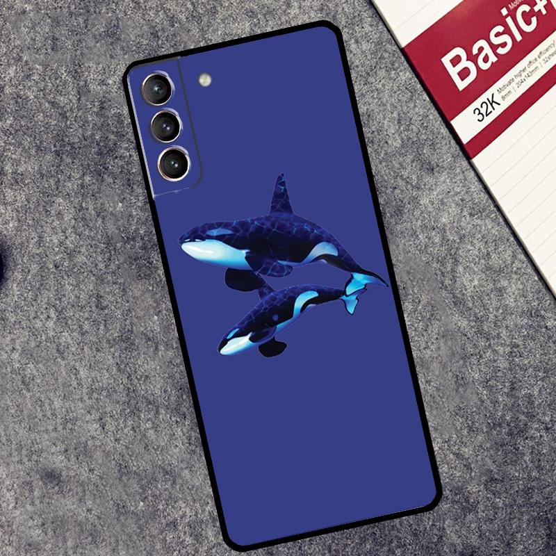 Orcas Killer Whales Case For Samsung Galaxy S24 S22 S23 Ultra Note 20 S9 S10 Note 10 Plus S20 FE S21 FE Cover