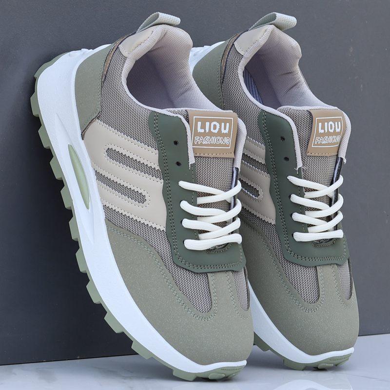 

Мужская обувь, летняя, дышащая, трендовая, универсальная, папина обувь, мужская, повседневная, спортивная обувь на платформе, новинка 2024 года, обувь Forrest Gump 38