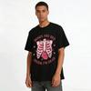 Gotische Roos Schedel Print T-shirt Sarcastisch Binnenin Ik Ben Dood Casual Top Puur katoen T-shirt
