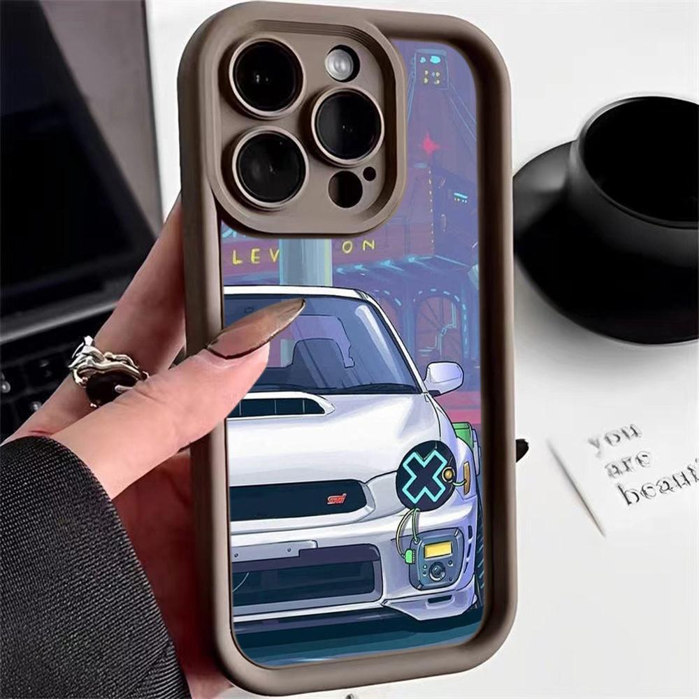 Ae78 Fashion Car Pattern Design Art Protective Phone Cases for iPhone 13 14 15 Pro Max Infinix Hot 40i Tecno Camon 30 20 Pro Angel Eyes TPU Back Cover