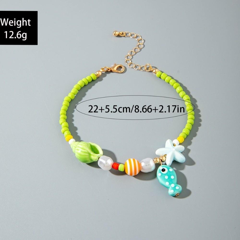 Bohemian Style Beaded Foot Chain Colorful Foot Bracelets Jewelry Accessories
