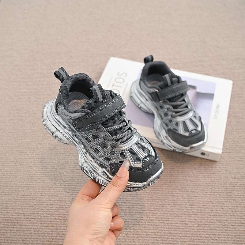 Children's Sports Shoes, New Spring and Autumn Models, Girls' Dad Shoes, Breathable Boys' Casual Running Shoes, Trendy Brand for Toddlers