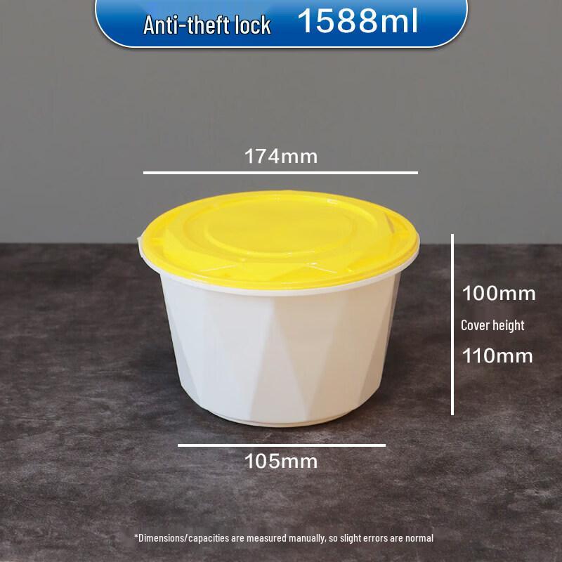 Disposable Round Takeout Container with Lid