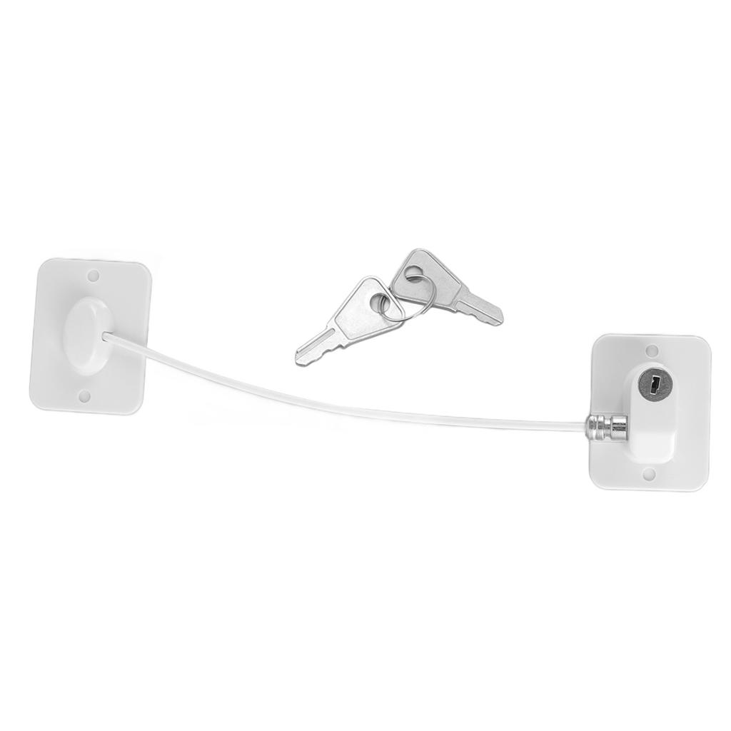 Cable Restrictor Lock Key Unlocking Window Lock Cable Restrictor Child Safety Lock for
