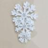 Festive Chenille Wire-Wrapped Snowflake Ornaments for Christmas Tree Decoration