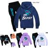 Conjunto de Sudadera con Capucha y Pantalones Jogger de Algodón de Dibujos Animados para Niños, para Jugar Activamente y Uso Casual