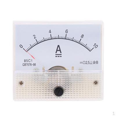 85C1A Analog Panel AMP Strom Tester Amperemeter Weiß