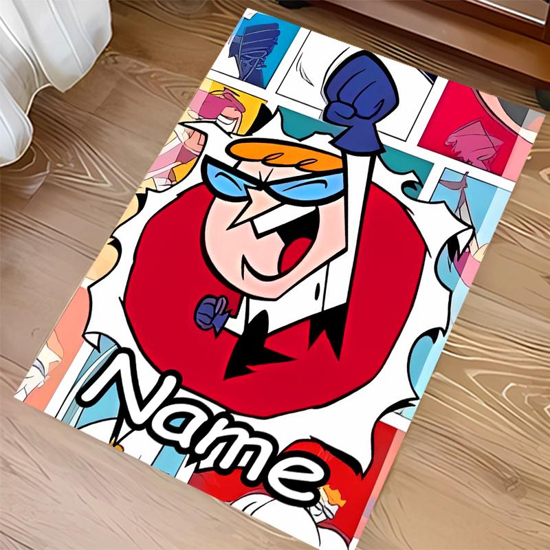 Custom personalization Dexter's Laboratory Print Area Rug - Soft, Washable Non-Slip Indoor Mat,Living Room,Home&Office Decorative Rug