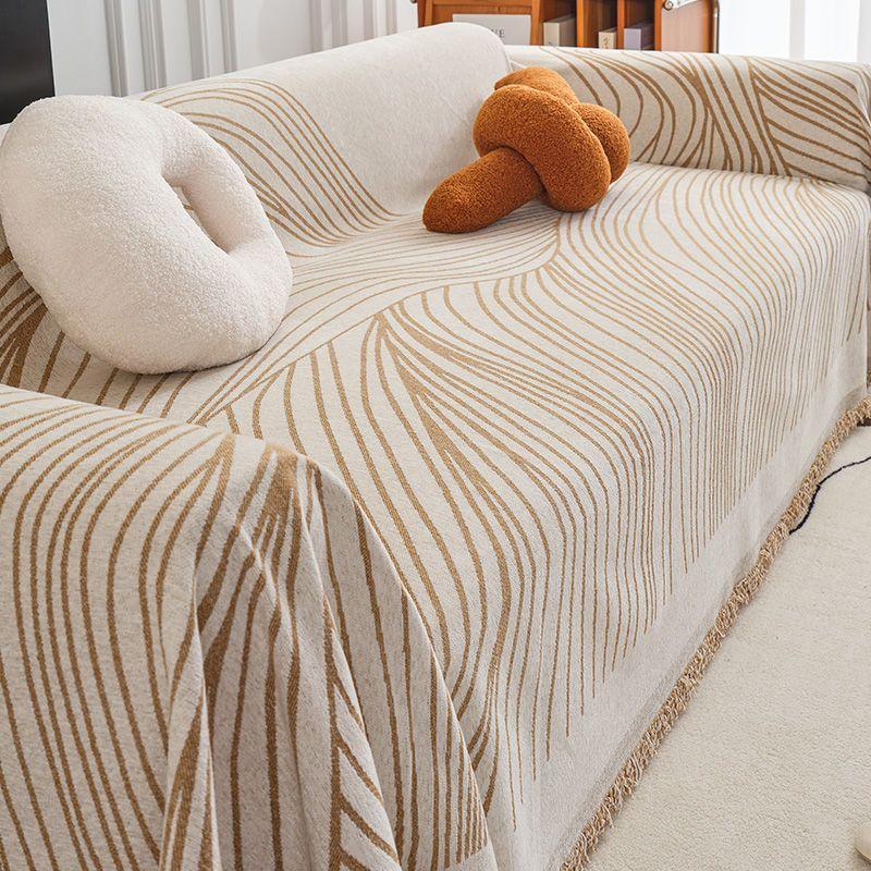 Sofa Towel All-season Universal Cover Cloth with Full Cover and Double-sided Use, Chenille Universal Cover, Anti Cat Paw Sofa Mat