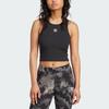 Adidas Letter Logo Round Neck Casual Sleeveless Sports Vest Women Vests Black IW5736