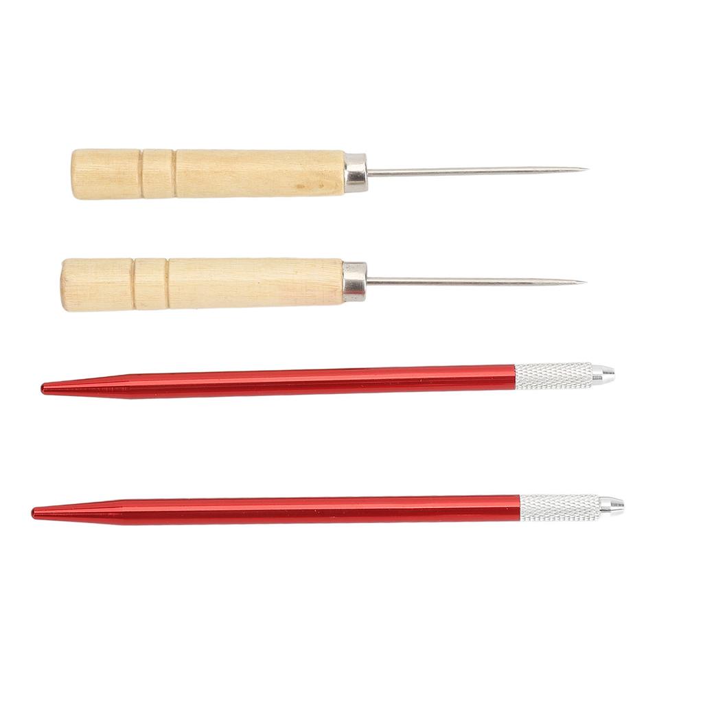 Doll Wig Rooting Tool DIY Hair Rooting Reroot Copper Rod Wooden Handle Doll Hair Making Accessories for Home Doll Shop
