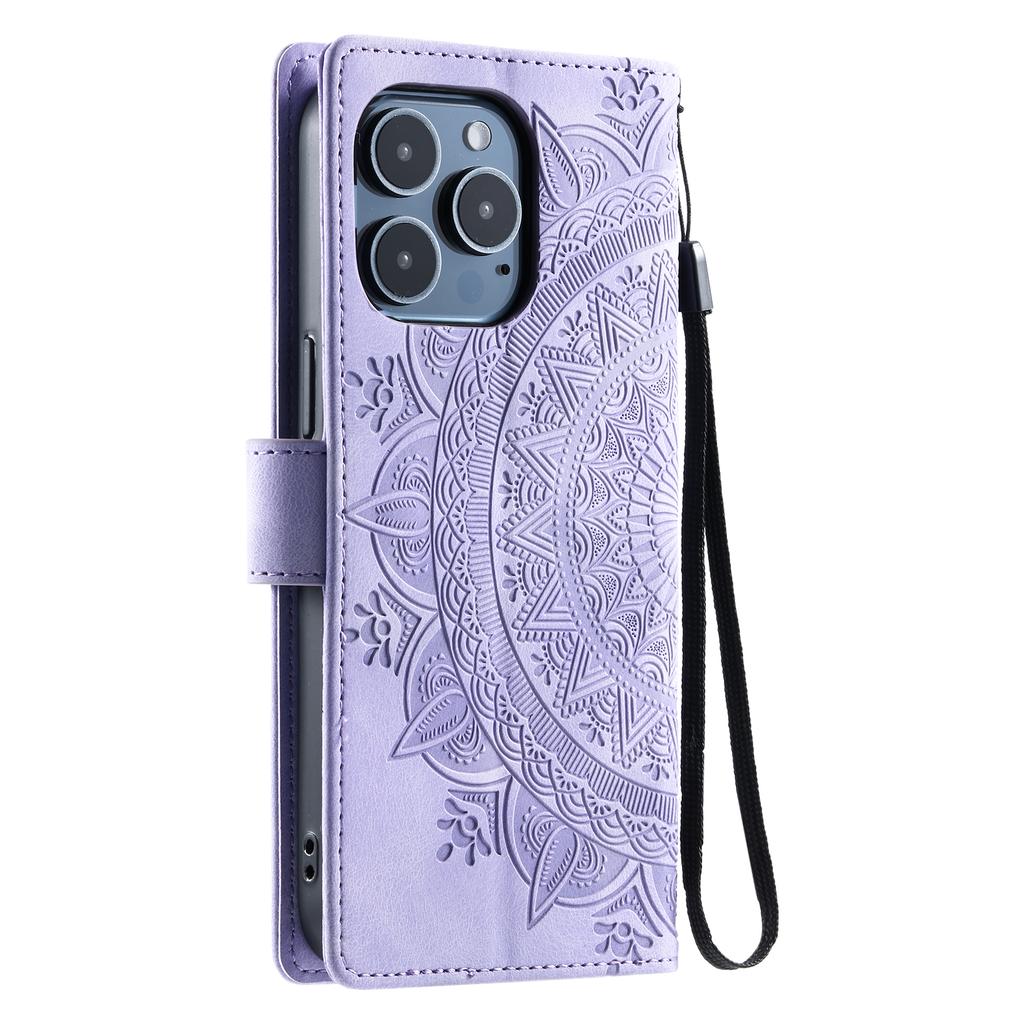 Embossed Totem Leather Case for iPhone 17 Air 16 16E 15 14 13 12 11 Pro Max XS Max XR 7 8 Plus -SE Flip Card Wallet Phone Cover