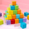 Wooden Cube Blocks Puzzle Educational Math Toy For Kids Learning And Brain Development