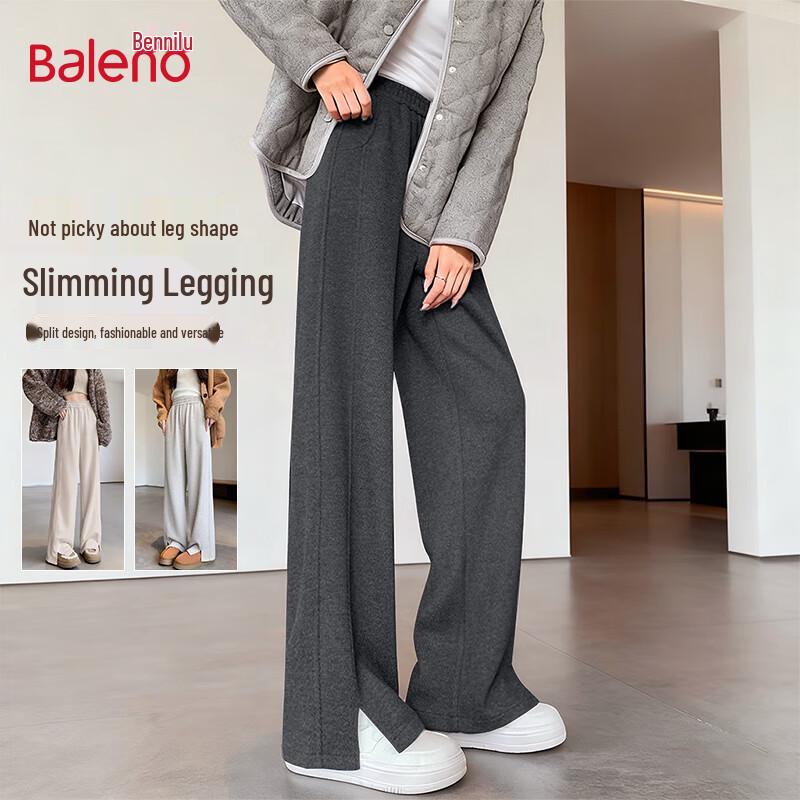 Baleno Damen Hose aus Acetat-Wollmischung mit weitem Bein