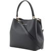 Michael Kors Bucket Crossbody Handbag 35S4G3FM5T1 black PVC Women Used