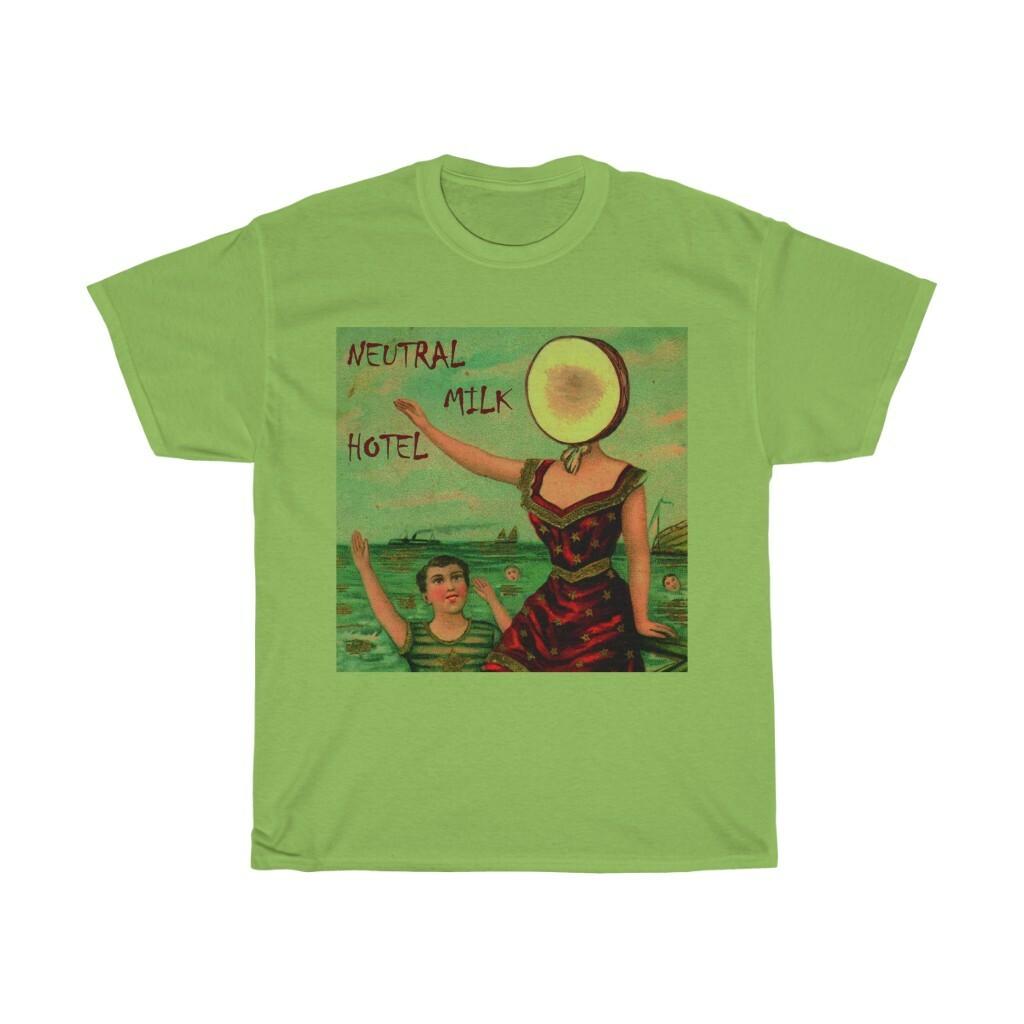 Neutral Milk Hotel Alt Indie Rock Band Unisex Adult Heavy Cotton Tee Unisex T-Shirt XXXL