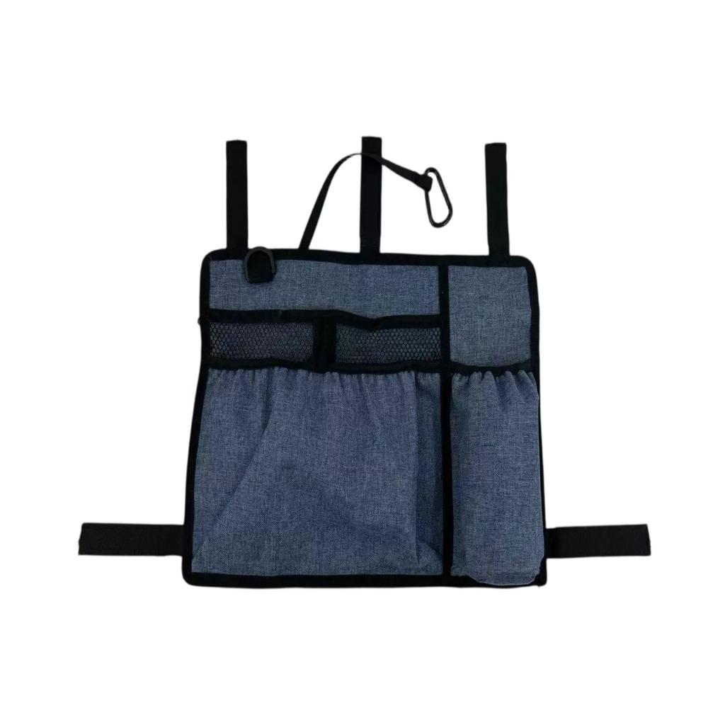 Walking Aid Storage Hanging Bag, Multi-Pocket Organizer for Wheelchair and Walker, Side Storage Bag for Trolley,  Mobility Accessory