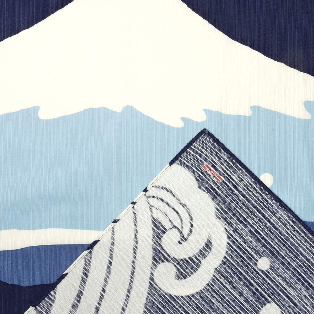 Hama pattern large cloth Fuji and large waves (furoshiki 90cm) Mt.