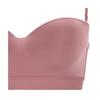 AMOSTYLE Strapless Bra Signature Smooth M020 D65 Size Half-Cup (Removable Straps) (Pink)