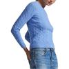 Polo Ralph Lauren Cable Knit Cotton Crew Neck Sweater Slim Fit Women sweater 211971869-009