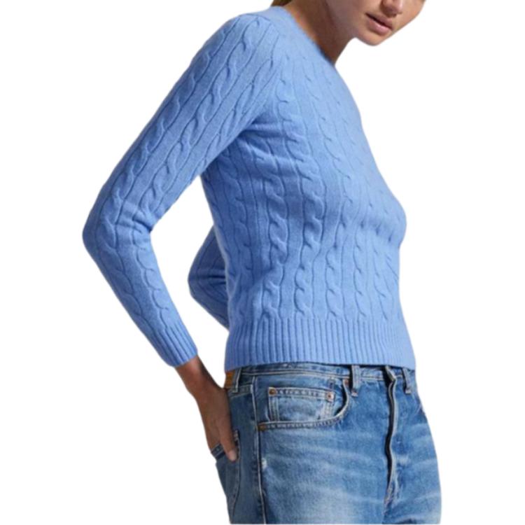 Polo Ralph Lauren Cable Knit Cotton Crew Neck Sweater Slim Fit Women sweater 211971869-009