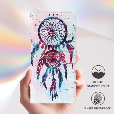 Buntes Windspiel-Muster, PU-Leder, Brieftaschen-Handyhülle – Magnetverschluss, stoßfest und Kartenfächer für iPhone, Samsung, Huawei, Xiaomi, Moto, Oppo und mehr
