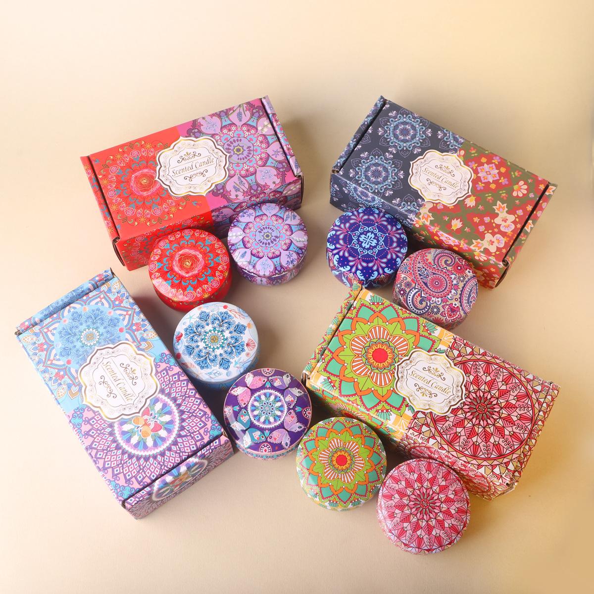 Scented Candle Gift Box Set Soybean Wax Gift Box Set Romantic Gift Box for Birthday Freesia