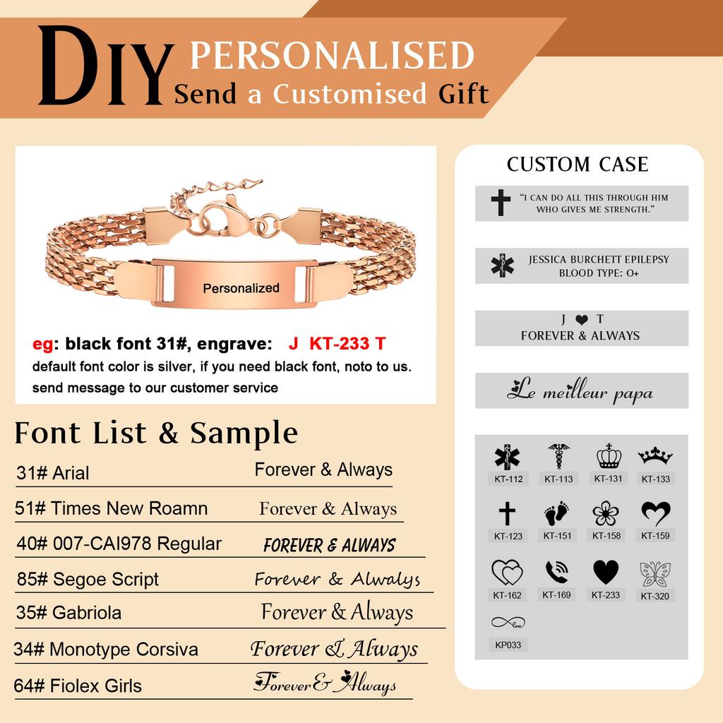 Personalized Name Bracelet for Baby Newborn, Adjustable Chain Stainless Steel Anti Allergy, Son Daughter Baptism Gift