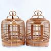 Bamboo Handmade Small Canary birdcage Bird house box Home Decoration Hanging ornament Feeding birds nest hoose outdoor