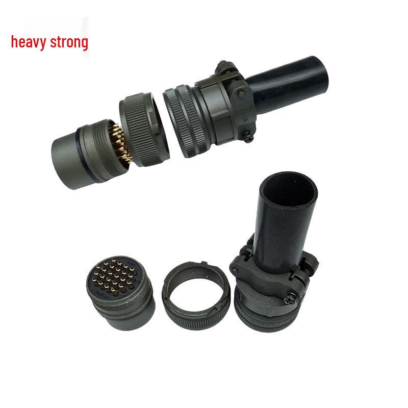 Heavy Duty 24-Pin Male/Female Connector Plug & Socket (US Standard) MS3106A24-28S/MS3102A24-28P