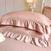3pcs Aesthetically Pleasing Bed Skirt,Suitable for All Seasons - Hotel-Grade Mattress Protector, Perfect for Bedroom And Guest Room Decor