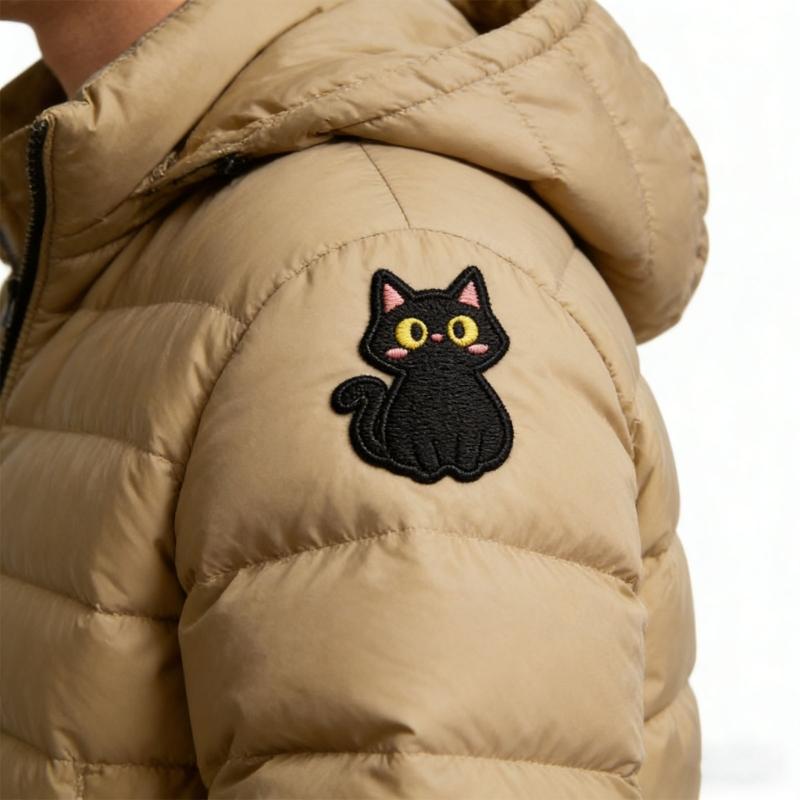 20PCS Black Cats Clothes Sticker Embroidery Patches No Sewing Fabric Stickers For Kids Clothing Backpacks Jackets Repairing