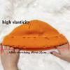 1pc Winter Harajuku Y2k Style Knitted Beanies Hats for Women,outdoor Fashion Warm Thick Flanging Metal Ring Short Hat Fleece Cap