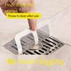 10pcs Bathroom Hair Filter Hair Barrier, Bathroom Sewer Filter, Anti-clogging and Insect-proof Floor Drain Sticker Filter, Hair