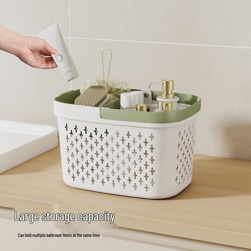 Shower Caddy Tote for Student Toiletries and Dorm Bath Storage