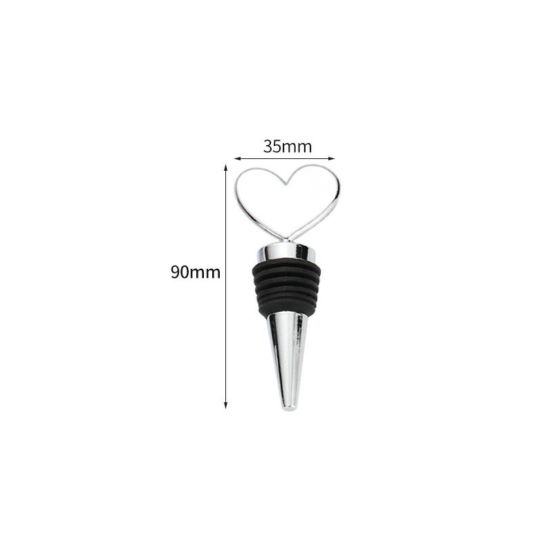 Sublimation Red Metal Wine Stopper Reusable Wedding Corks for Bar Creative Gift for Wine Parties and Weddings