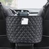 SEAMETAL Car Handbag Holder Pu Leather Car Storage Bag Interior Auto Seat Middle Box Seat Back Hanger Hanging Pocket Organizers